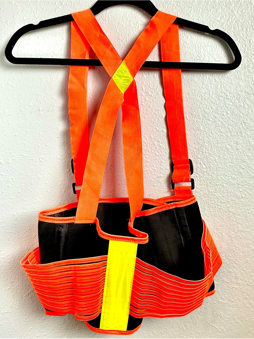 High-Visibility Orange Back Support Vest